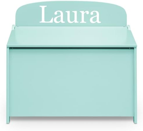 Delta Children Personalized MySize Deluxe Toy Box, Mint
