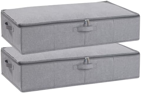 Under Bed Storage Container,Grey,23.6x11.8x5.9 Inch,2 Pack