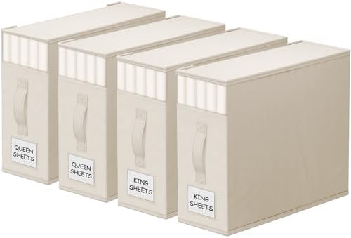 StorageTastic Bed Sheet Closet Organizers and Storage Under Bed Storage