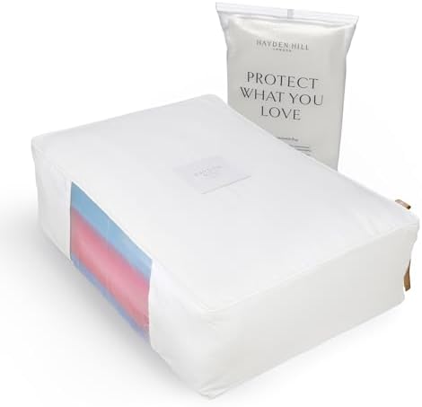 Hayden Hill Luxury Organic Cotton Sweater and Blanket Storage Bag 20 Inch