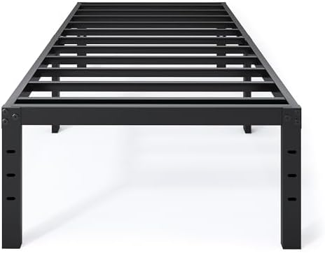 QEROMY Twin Bed Frame - 18 in Sturdy Platform Bed Frame Twin Size