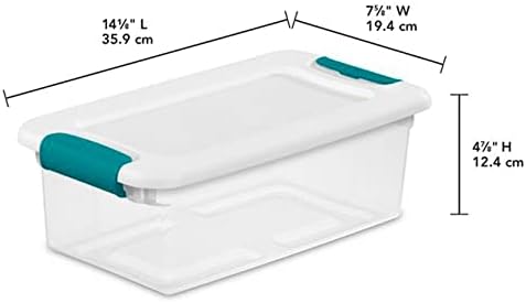 STERILITE 14928012 See Latching Box, Clear, Pack of 1