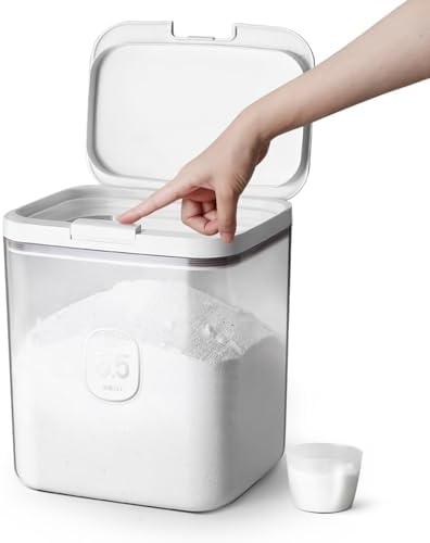 LivLab Mker 5.5L/12Lbs Laundry Powder Detergent Container with Lid