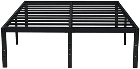 EMODA 18 Inch Tall Full Size Bed Frame with Large Storage Space, Easy Assembly