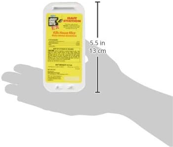 Just One Bite Farnam EX Bait Station, Disposable Mouse Bait Trap, 3-Pack | Bromethalin to Kill House Mice Fast, Preloaded and Ready to Use Rat Killer