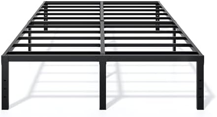 LUMUNANCE Metal Bed Frame California King Size - 16 Inch Heavy-Duty Cal King Platform Bed Frame No Box Spring Needed, Easy Assembly, Noise-Free, Sturdy Mattress Foundation, Underbed Storage Space