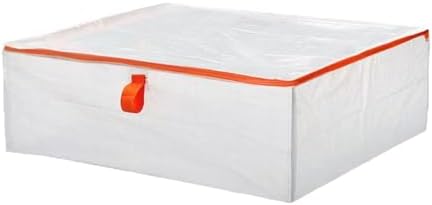 Comforter Storage Bag 50L Large Clothes Bags Low-Profile Under-bed Storage Bins Organizer Seasonal Clothing Storage Bag for Blanket Closet Comforters Duvet Insert Pillow Bedding Bed Sheets