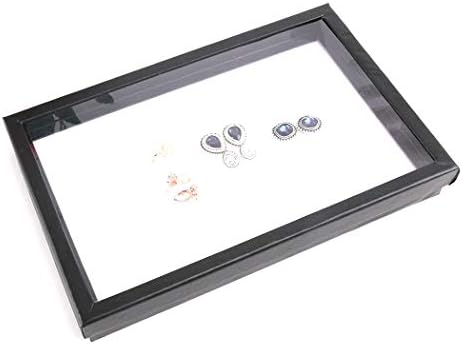 ZLY Jewelry Rings Display Tray Velvet 100 Slot Case Box Jewelry Storage Box