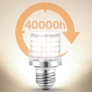 MIAOKE E26/E27 Warm Light LED Bulb,10W Warm Light，900 Lumen Light Bulb，Can Reduce Energy Consumption by 90%，Spiral Light Bulbs are Suitable for Bathroom，Ceiling Fan and Outdoor