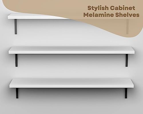Cabinet Shelf Melamine 3/4'', Custom, Cut to Size. (12'' Depth, 29'' Length), 29 Inches Length, MEL12X29