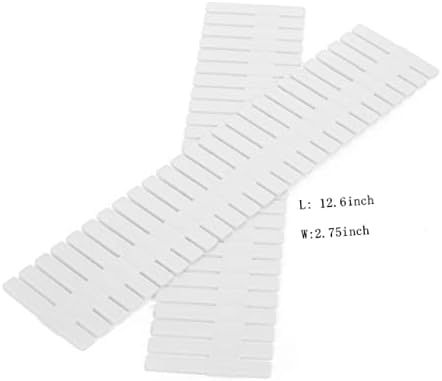 8 Piece White Plastic Drawer Divider Board Organizer for Drawers