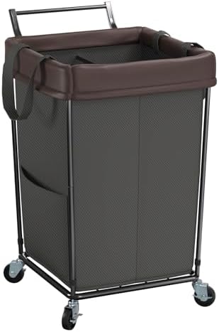 160L Rolling Laundry Hamper with Wheels and Handle, Rolling Laundry Basket