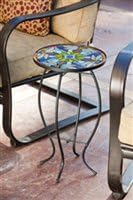 Evergreen Flag & Garden Tiffany-Inspired Dragonfly Side Table Indoor Outdoor Side Tables for Your Patio, Lawn, Garden or Home Décor