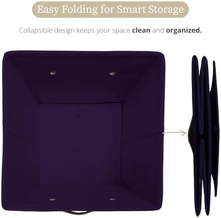 DECOMOMO Storage Bins, Cube Storage Bin with Labels