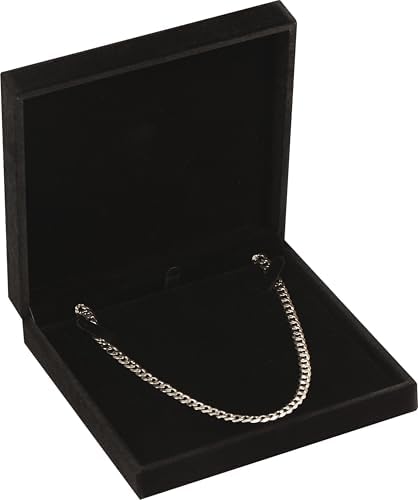 LAODA Black Velvet Big Necklace Gift Box Choker Pearl Chain Storage