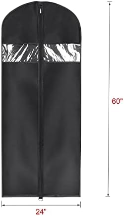 Univivi Garment Bag Suit Bag for Storage and Travel, 60 Inch, Set of 5