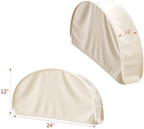 Univivi Satin Shoulder Covers for Hanging Clothes, Apricot, 12 Inch, 4 Pack