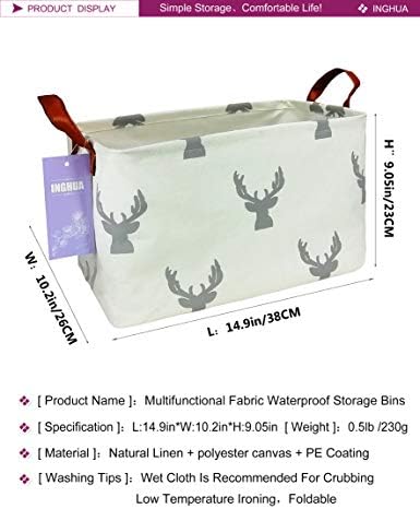 Rectangular Deer Storage Basket