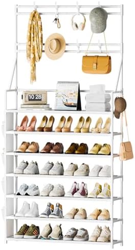 OYREL Shoe Rack 7 Tier Sturdy Shoe Racks Organizer for Closet