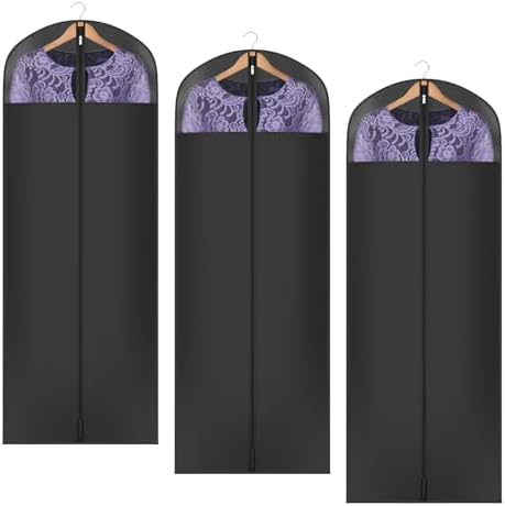 Univivi Garment Bag Suit Bag for Storage and Travel, 65 Inch, Set of 3