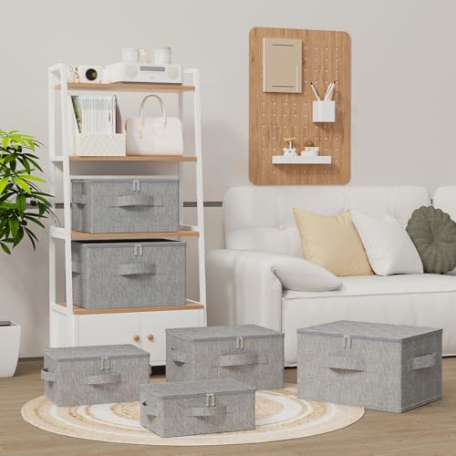 Underbed Storage Boxes with Zippers,17.7x13.7x9.8in,Grey,2 Pack
