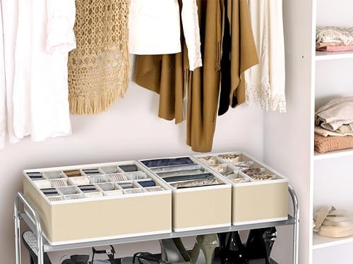 Simple Houseware Closet Underwear Organizer Drawer Divider Assorted 7 pcs