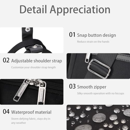 Waterproof Foldable Garment Bags for Travel, 51" Large Travel Hanging Bags for Clothes, Carry on Suit Bag with Strap for Men Women, Wrinkle Free Luggage Suit Cover for Business Trips(Brown)