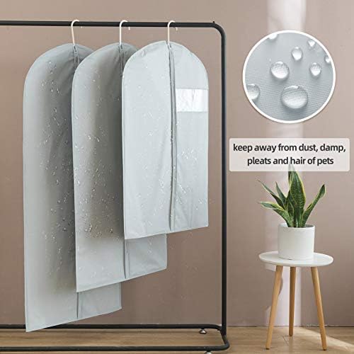 Suit Bag for Storage and Travel, 50"Garment Bags for Hanging Clothes, 4Pcs