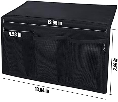 Gloppie Bedside Caddy with Pockets - Table Nightstand & Loft-Bed Organizer - Desk Storage & Hanging Organizer for Dorm
