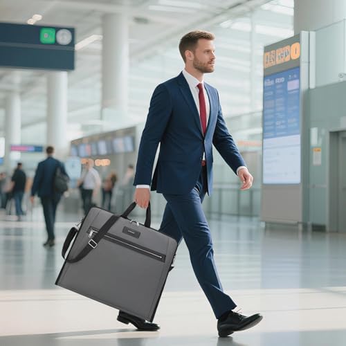 BESMART Garment Bags for Travel, 51" Large Suit Bag for Business Trips