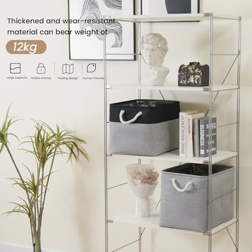 16x12x12 In Foldable Fabric Large Storage Bins with Handle 1 Pack
