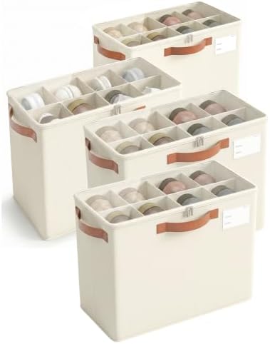 Varhomax Shoe Organizer Box for Closet, Small Foldable Shoe Storage Basket