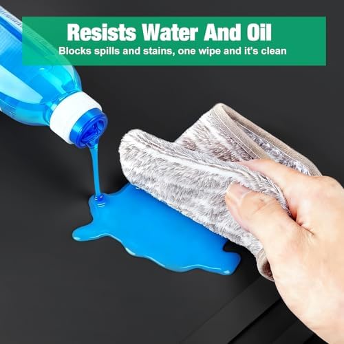 Aisslro Under Sink Mat 25" X 19", Waterproof Silicone Under Sink Mats for Kitchen, Anti-Leak Shelf Liner & Cabinet Protector with Raised Edge, [BPA Free] Bathroom Tray Home Organizer, Black