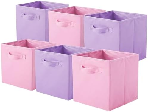 ShellKingdom Storage Bins, Foldable Fabric Storage Cubes And Cloth Storage