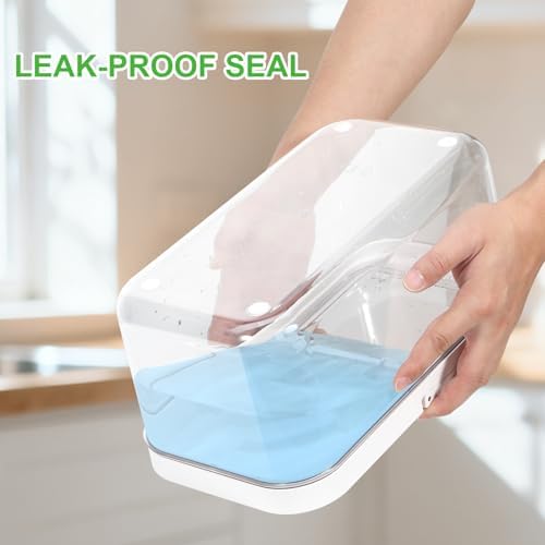 12 Lbs Rice Flour Sugar Storage Containers Dry Food Holder with Flip-up Lid