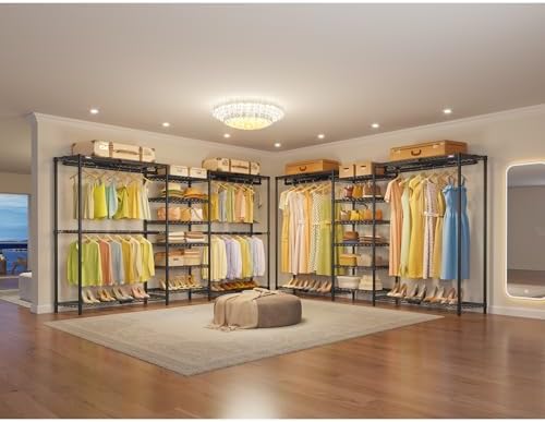 VIPEK X3 Plus Large Expandable Closet Rack Wardrobe Closet Organizer Black
