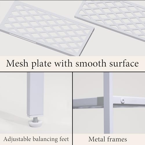 Shoe Rack, 45.6" Expandable Shoe Storage Organizer for Closet - Stackable
