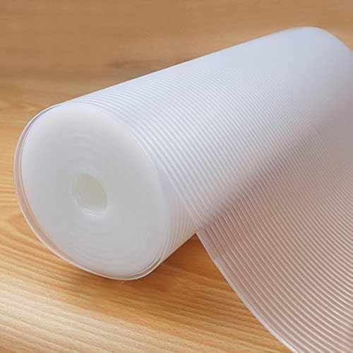 Shelf Liner, Non-Slip Cabinet Liner, Washable Oil-Proof for Kitchen Cabinet, Shelves, Refrigerator, Storage, Desks, 17.5 Inches x 10 FT, Non Adhesive Drawers Liner (17.5 Inches x 10 FT)… Clear
