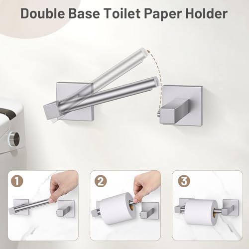 Lairuier Brushed Nickel Bathroom Accessories, Towel Bar Set Wall Mounted