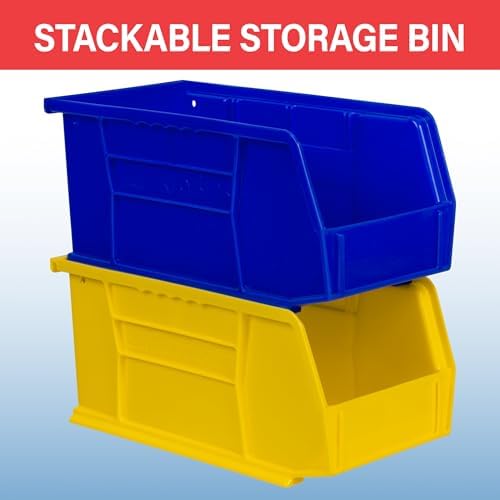 Akro-Mils 30230 AkroBins Plastic Storage Bins, 11"x5"x5", Clear, 12-Pack