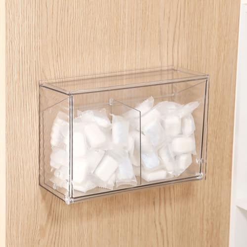 2 Pack Clear Dishwasher Detergent Pod Holder, Plastic