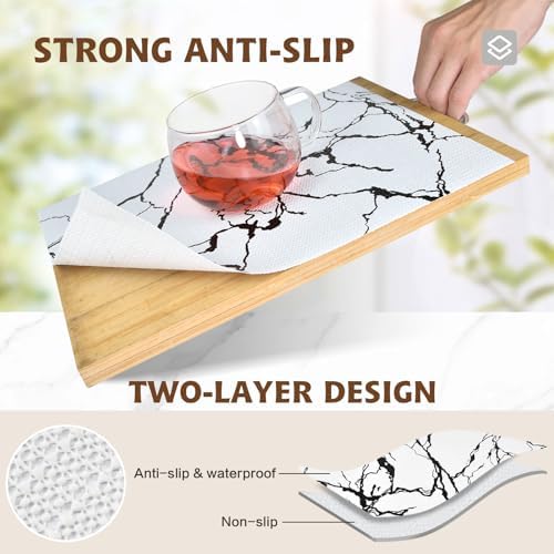 2-Layer Drawer and Shelf Liner for Kitchen Cabinet: 17 in X 20 Ft Non Slip