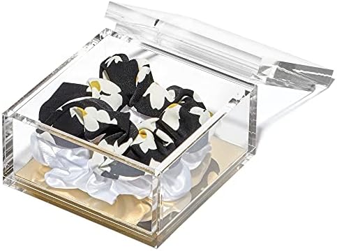 OfficeGoods Acrylic Desk Organizer with Gold Base, Medium