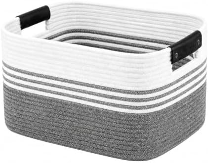 22.8GAL Xl Extra Large Laundry Basket for Bathroom, Dorm Dirty Clothes, Sturdy Portable Aesthetic Boho Cute Woven Storage Shoes Blanket Baskets for Living Room Decor Girls Boys Pets Toys Mix Black