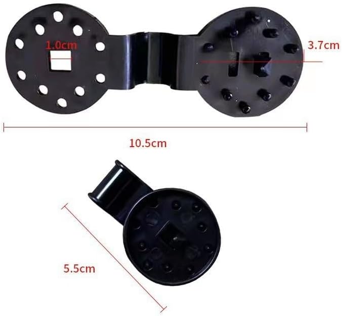 120 pcs Shade Cloth Plastic Clips Round Plastic Black Clips for Sun Shade Net, Anti Bird Netting, Garden Netting, Shade Netting, Shade Fabric Accessories(Black) (120)