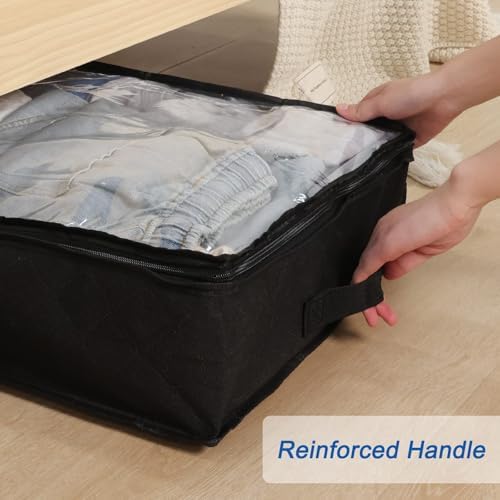Fixwal Under Bed Storage Bags 4 Pack Underbed Containers for Clothing