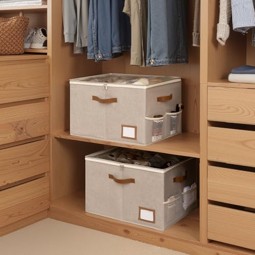 StorageWorks 2-Pack Closet Shoe Storage Organizer, Up to 32 Pairs, Brown