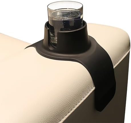 HIT PRODUCTS CouchCoaster® - Couch Armrest Cup Holder, Jet Black | Original & Patented Anti Slip, Weighted Silicone Coaster, Stops Spills On Your Sofa, Armchair Recliner, Keeps Drinks In Reach