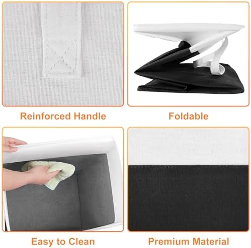 TasticTotes Laundry Basket 3-Pack, Laundry Hamper, 125L-Black | Clothes Laundry Hamper, Collapsible Laundry Basket, Freestanding laundry hamper with Handles for Home or Dorm