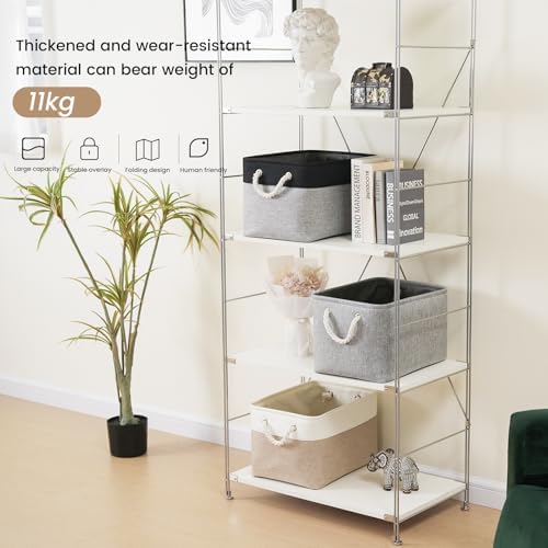 15x11x10 In Foldable Fabric Large Storage Bins with Handle 1 Pack